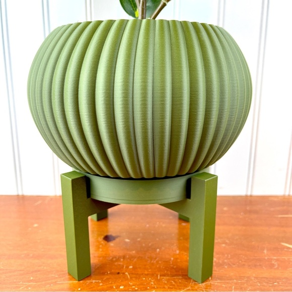Indoor Planter Pot, The Roni Planter, 3D Printed, Houseplants Pot - Picture 2 of 10